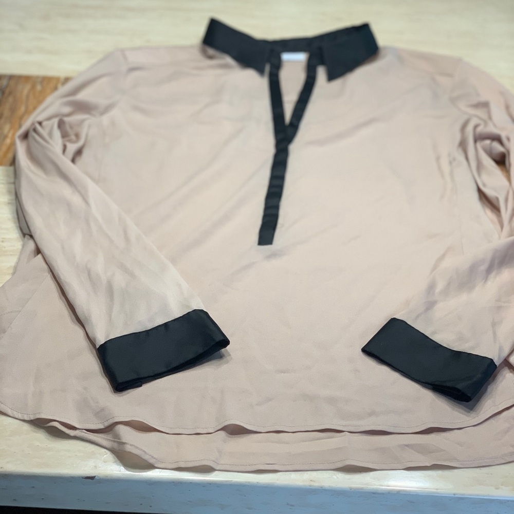 Black and Tan color Block shirt